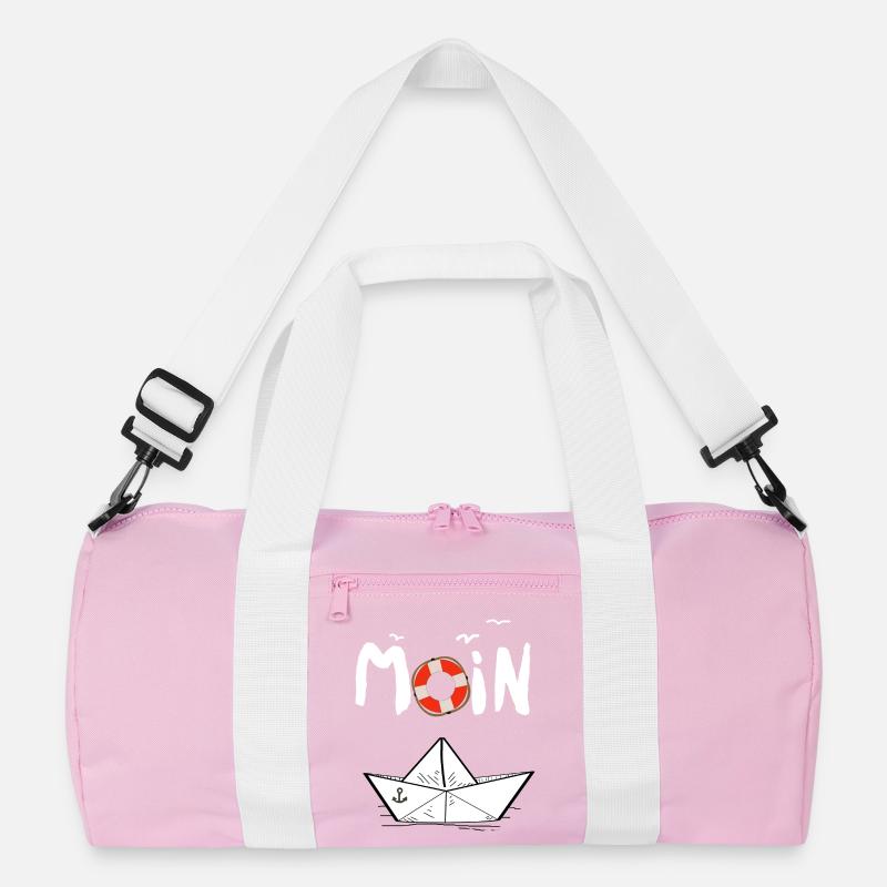 Moin Möwen Rettungsring Papierboot Schiff Recycelte Duffel Bag