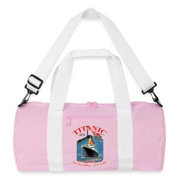 TITANIC NEW YORK CREATION Louis RUNEMBERG © Adagp - Recycled Duffel Bag - pink/white - Front