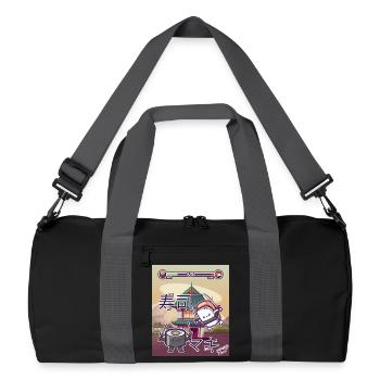 Sushi Vs Maki Cadeau Gamer Japon Cuisine asiatique - Sac de sport recyclé - noir/gris graphite - Devant