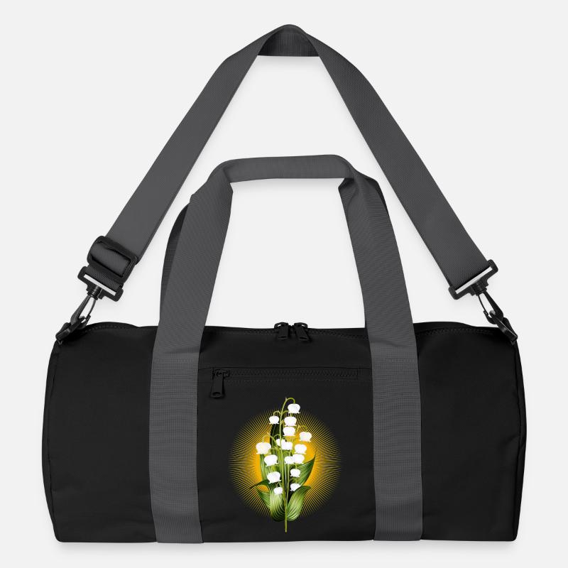 strahlender Maiglöckchen Strauß als Frühlingsgruß Recycelte Duffel Bag