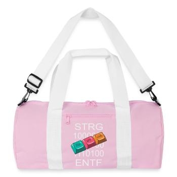 Computer Nerd - Recycled Duffel Bag - pink/white - Front