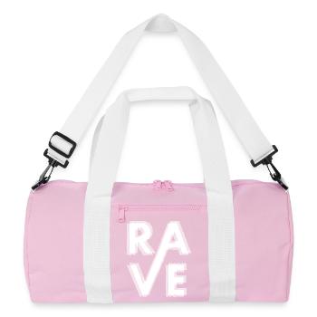 Rave Art design flou, pour raver EDM Techno House - Sac de sport recyclé - rose/blanc - Devant