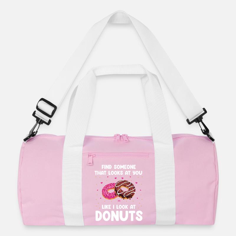 Donuts Love Design Recycled Duffel Bag