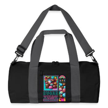 Sugar Man - Sac de sport recyclé - noir/gris graphite - Devant