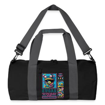 Monstres de bonbons - Sac de sport recyclé - noir/gris graphite - Devant
