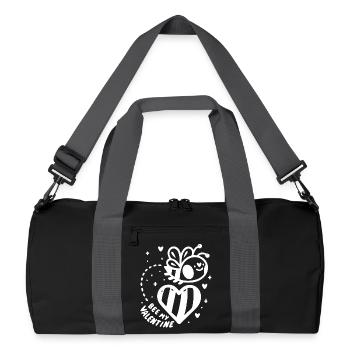 Bee My Valentine Saint Valentin Amour Partenaire Abeille - Sac de sport recyclé - noir/gris graphite - Devant