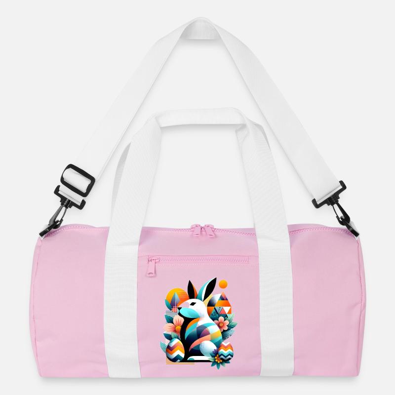 Modern Easter Graphics Recycelte Duffel Bag