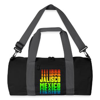 Motif arc-en-ciel de Jalisco Mexico - Sac de sport recyclé - noir/gris graphite - Devant