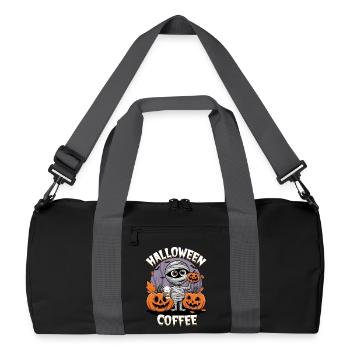 Comment Halloween avec maman et citrouilles - Sac de sport recyclé - noir/gris graphite - Devant