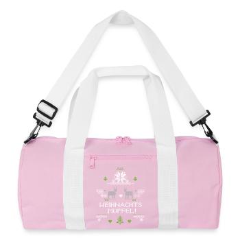 Christmas grouch, Ugly Christmas - Recycled Duffel Bag - pink/white - Front