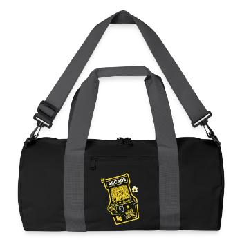 Arcade Ready Highscore - Recycelte Duffel Bag - Schwarz/Graphitgrau - Vorne