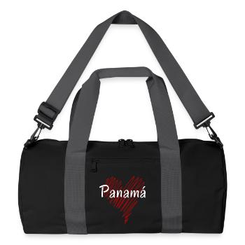 I love Panama, Panamanian pride - Recycled Duffel Bag - black/graphite grey - Front