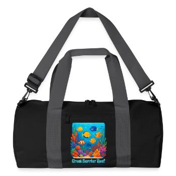 Great Barrier Reef - Recycelte Duffel Bag - Schwarz/Graphitgrau - Vorne