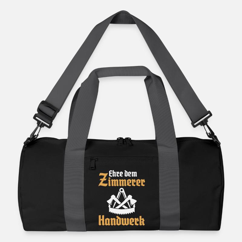 Zimmerer Handwerk Zimmermann Zunftzeichen Recycelte Duffel Bag