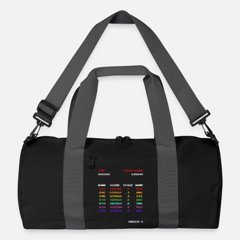 Hoher Punktestand - Recycelte Duffel Bag - Schwarz/Graphitgrau