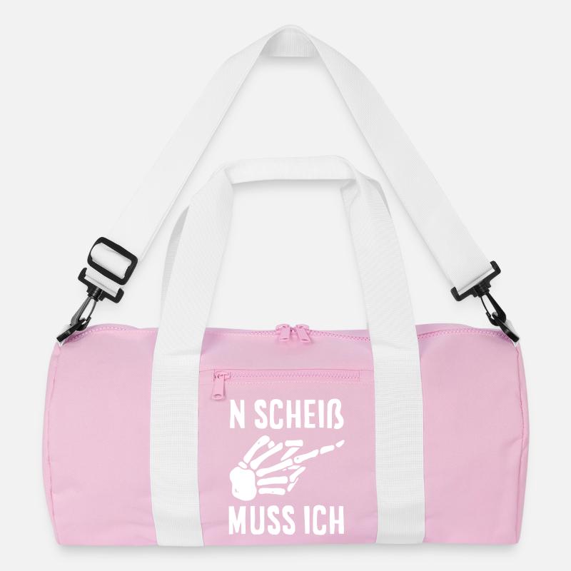 N Scheiß muss ich – Mittelfinger Recycelte Duffel Bag