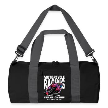 Championnat par équipes de course moto - Sac de sport recyclé - noir/gris graphite - Devant