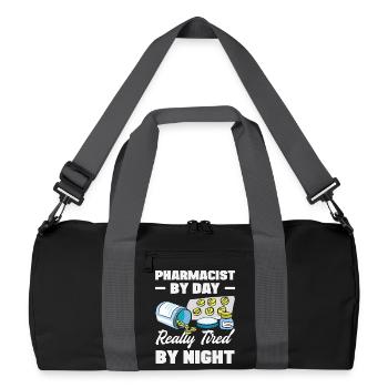 Apotheker Pharmazeutisch-technischer - Recycelte Duffel Bag - Schwarz/Graphitgrau - Vorne