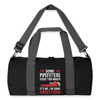Tuyau de serrurier industriel - Sac de sport recyclé - noir/gris graphite - Devant