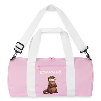 Drôle de Dicton, Loutre - Sac de sport recyclé - rose/blanc - Devant
