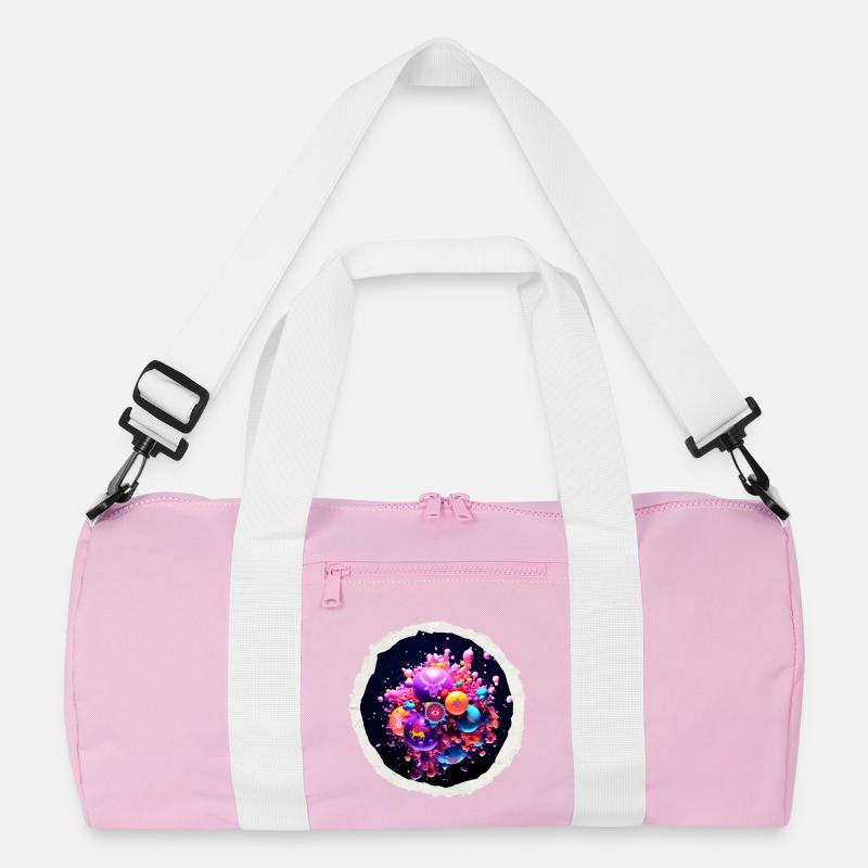 Kosmische funky Blasen Recycelte Duffel Bag