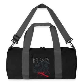 Fear Of The Dark - Recycelte Duffel Bag - Schwarz/Graphitgrau - Vorne
