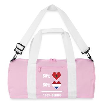 Le Maroc et les Pays-Bas ingénieux / Cadeau - Sac de sport recyclé - rose/blanc - Devant