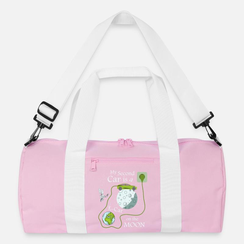 E-Auto auf dem Mond Recycelte Duffel Bag