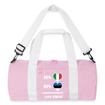 Estonia and Italy 100% fantastic flags - Recycled Duffel Bag - pink/white - Front
