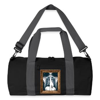 Medical Art Thoracic Painting Radiology - Recycled Duffel Bag - black/graphite grey - Front