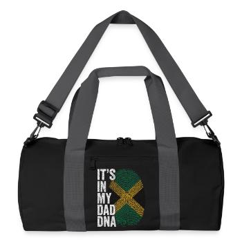 Drapeau Jamaique Empreinte Papa Jamaican - Sac de sport recyclé - noir/gris graphite - Devant