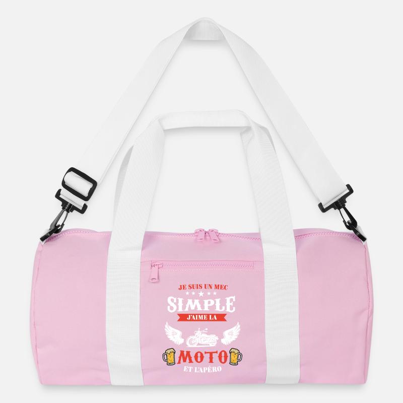 I'm a Simple Motorcycle Guy and Funny Aperitif Gift Recycled Duffel Bag