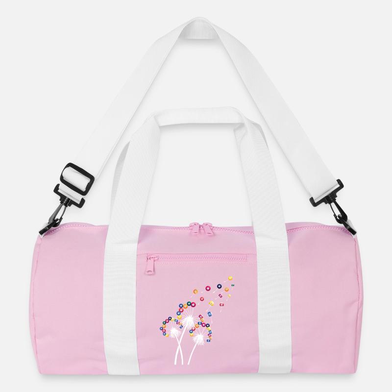 Löwenzahn-Billardkugel, lustiges Queue, Sportkunst Recycelte Duffel Bag