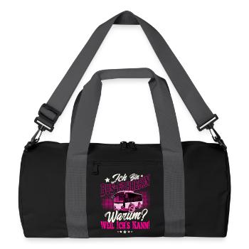 chauffeur de bus - Sac de sport recyclé - noir/gris graphite - Devant