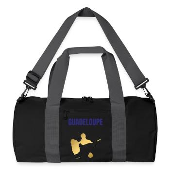 Guadeloupe West Indies Golden Map T-shirt - Recycled Duffel Bag - black/graphite grey - Front