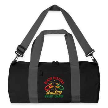 L’histoire noire brisant toutes les chaînes - Sac de sport recyclé - noir/gris graphite - Devant