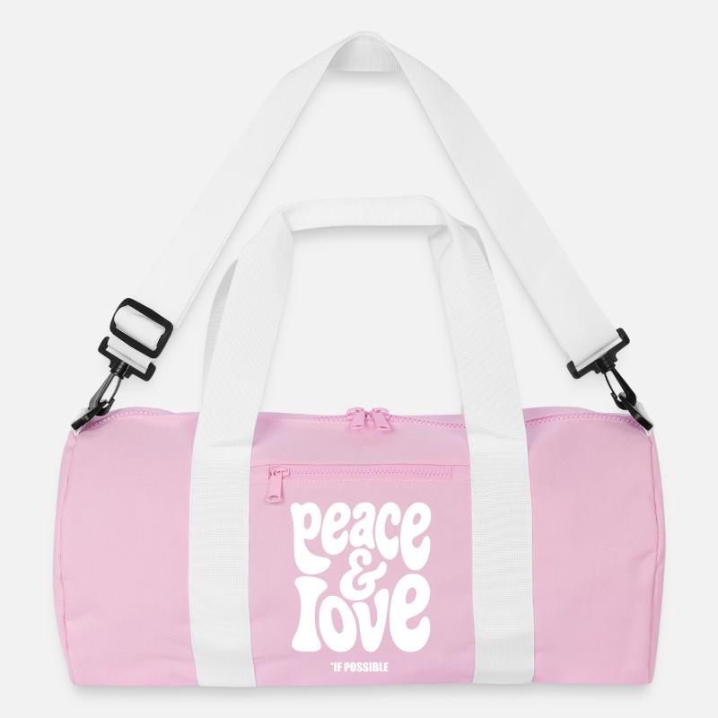 FRIEDENSLIEBE #2 – lass uns reden. Recycelte Duffel Bag