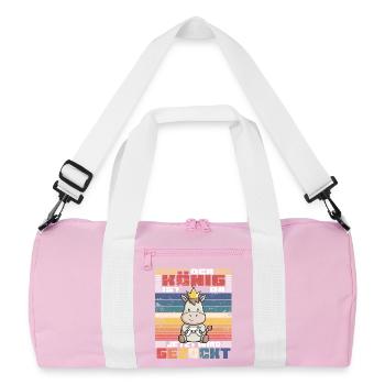 Jeu vidéo Game King - Sac de sport recyclé - rose/blanc - Devant