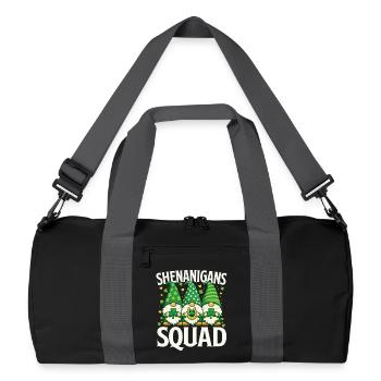 Shenanigans-Mannschaft St Patrick's Irish - Recycelte Duffel Bag - Schwarz/Graphitgrau - Vorne
