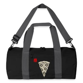 Pizza Asian - Recycled Duffel Bag - black/graphite grey - Front