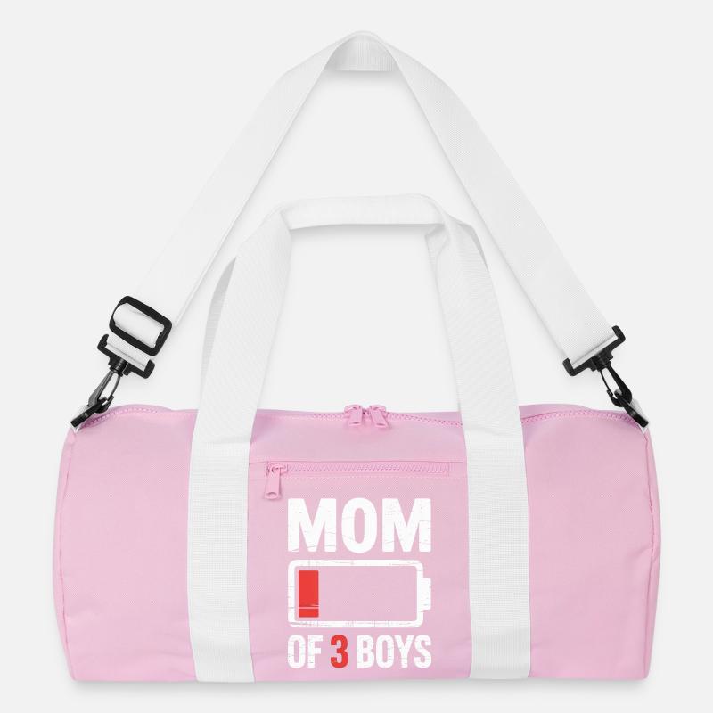 Mutter von 3 Jungen, Batterie leer Recycelte Duffel Bag