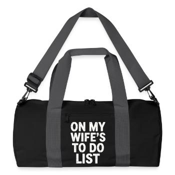 On my wife's to-do list: Design - Recycled Duffel Bag - black/graphite grey - Front