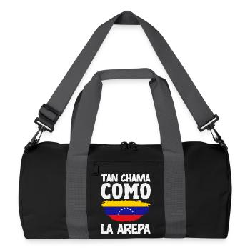 Venezuela Flagge Stolz & Heimat Venezuela - Recycelte Duffel Bag - Schwarz/Graphitgrau - Vorne