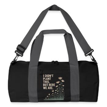 Je n’ai pas planté ça, mais nous y voilà - Sac de sport recyclé - noir/gris graphite - Devant