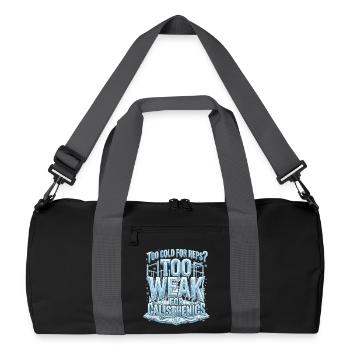 Cold Calisthenics Reps - Recycelte Duffel Bag - Schwarz/Graphitgrau - Vorne