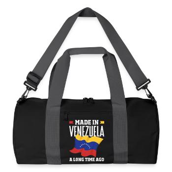 Venezuela Flagge Stolz & Heimat Venezuela - Recycelte Duffel Bag - Schwarz/Graphitgrau - Vorne