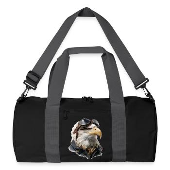 Adler Pilot - Recycled Duffel Bag - black/graphite grey - Front