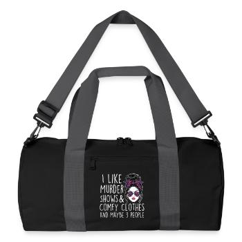 Murder Shows Comfy Clothes 3 People - Recycled Duffel Bag - black/graphite grey - Front