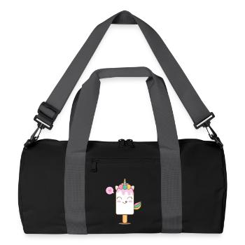 Unicorn Enchanted Popsicle - Recycled Duffel Bag - black/graphite grey - Front