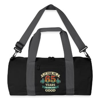 65 Years - It Took Me 65 Years To Be This Beautiful - Recycled Duffel Bag - black/graphite grey - Front
